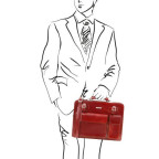 Червоний чоловічий шкіряний портфель Tuscany Leather TL141268 Red - Фотографія № 101