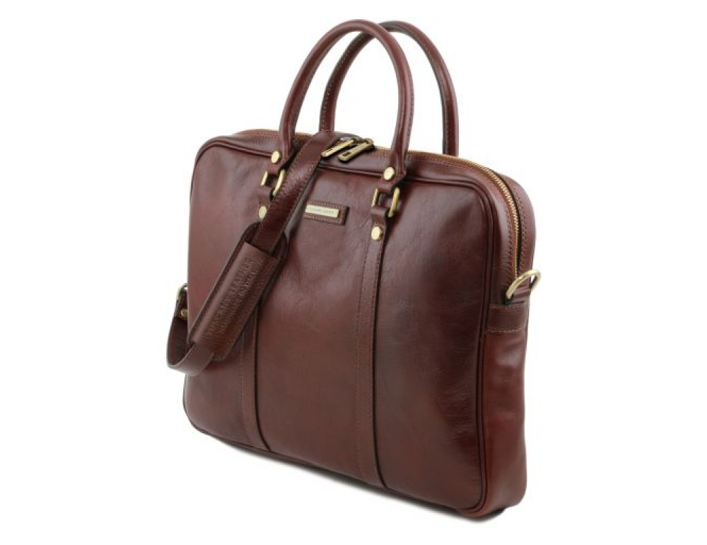 Жіноча ділова сумка з натуральної шкіри Tuscany Leather TL141283 Black - Фотографія № 3