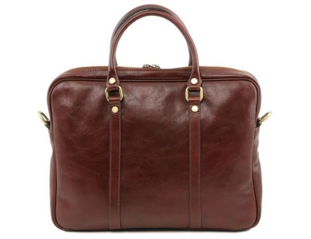 Жіноча ділова сумка з натуральної шкіри Tuscany Leather TL141283 Black - Фотографія № 4