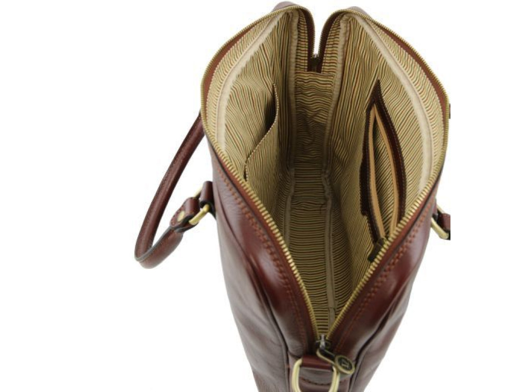 Світло-коричнева жіночий діловий сумка Tuscany Leather TL141283 Med - Фотографія № 3