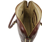 Світло-коричнева жіночий діловий сумка Tuscany Leather TL141283 Med - Фотографія № 102