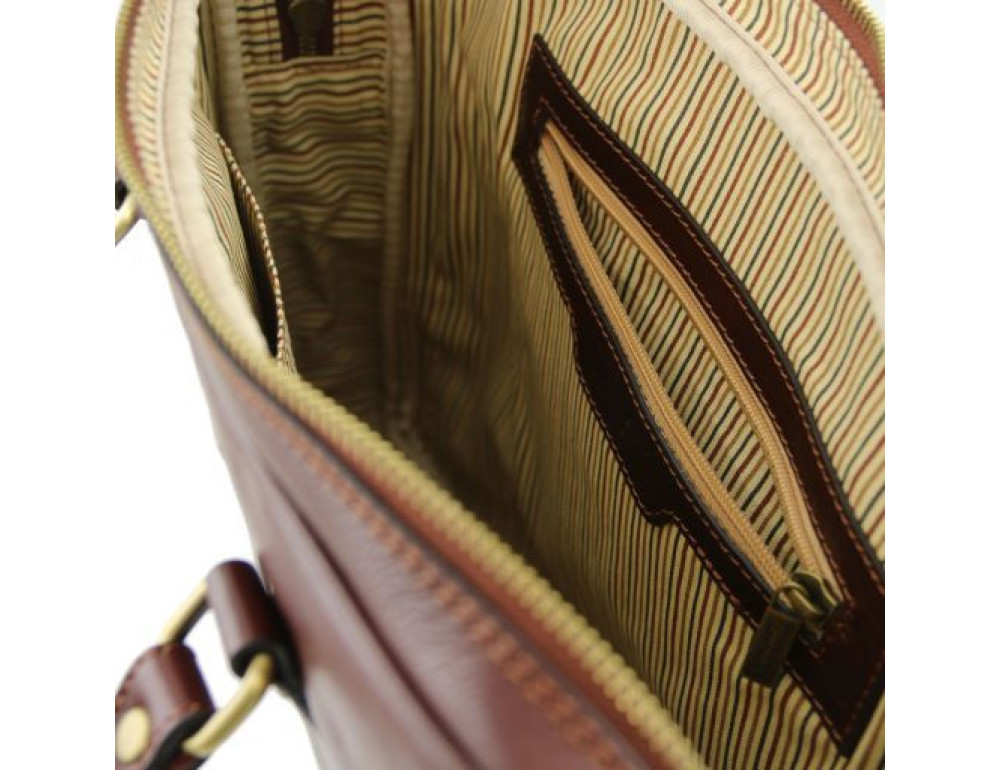Жіноча ділова сумка з натуральної шкіри Tuscany Leather TL141283 Black - Фотографія № 6