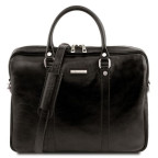 Жіноча ділова сумка з натуральної шкіри Tuscany Leather TL141283 Black - Фотографія № 100