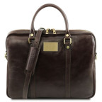 Жіноча шкіряна ділова сумка Tuscany Leather TL141283 Dark Brown - Фотографія № 100