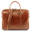 Світло-коричнева жіночий діловий сумка Tuscany Leather TL141283 Med