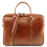 Світло-коричнева жіночий діловий сумка Tuscany Leather TL141283 Med