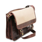 Темно-коричнева чоловіча сумка POSTMAN Tuscany Leather tl141288 Dark Brown - Фотографія № 103