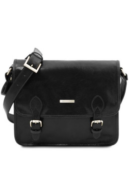 Чоловіча сумка месенджер POSTMAN Tuscany Leather tl141288 Black
