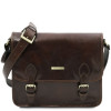 Темно-коричнева чоловіча сумка POSTMAN Tuscany Leather tl141288 Dark Brown