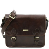 Темно-коричнева чоловіча сумка POSTMAN Tuscany Leather tl141288 Dark Brown