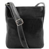 Чорна чоловіча шкіряна сумка месенджер Tuscany Leather JASON TL141300 Black