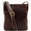 Кожаная мужская сумка на плечо Tuscany Leather JASON TL141300 Dark Brown