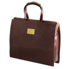 Чорний жіночий шкіряний портфель Tuscany Leather TL141343 Black - Фотографія № 102