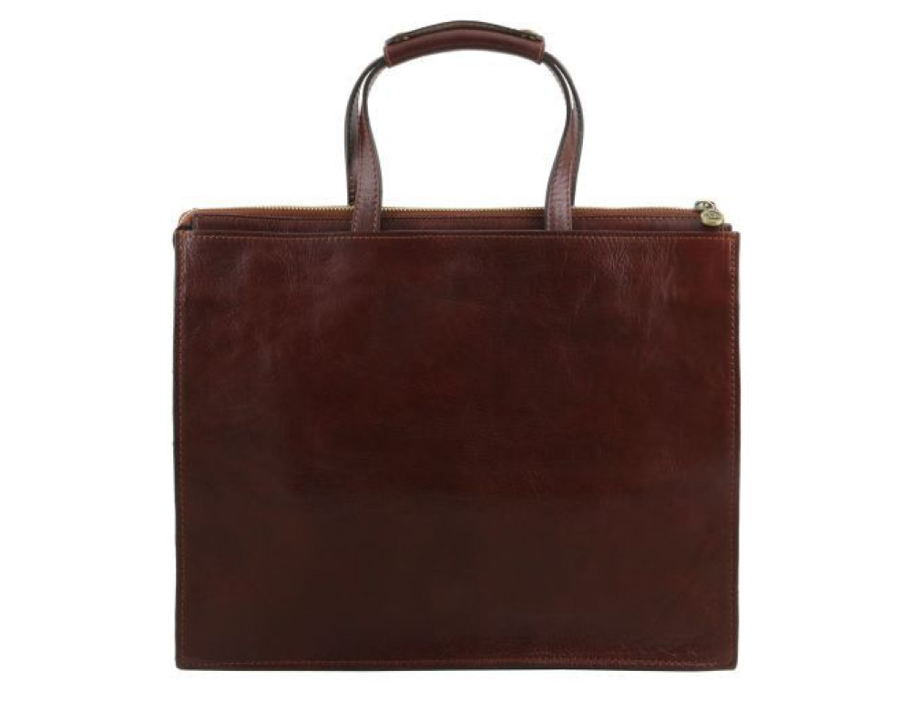 Світло-коричневий жіночий портфель з натуральної шкіри Tuscany Leather TL141343 Med - Фотографія № 3