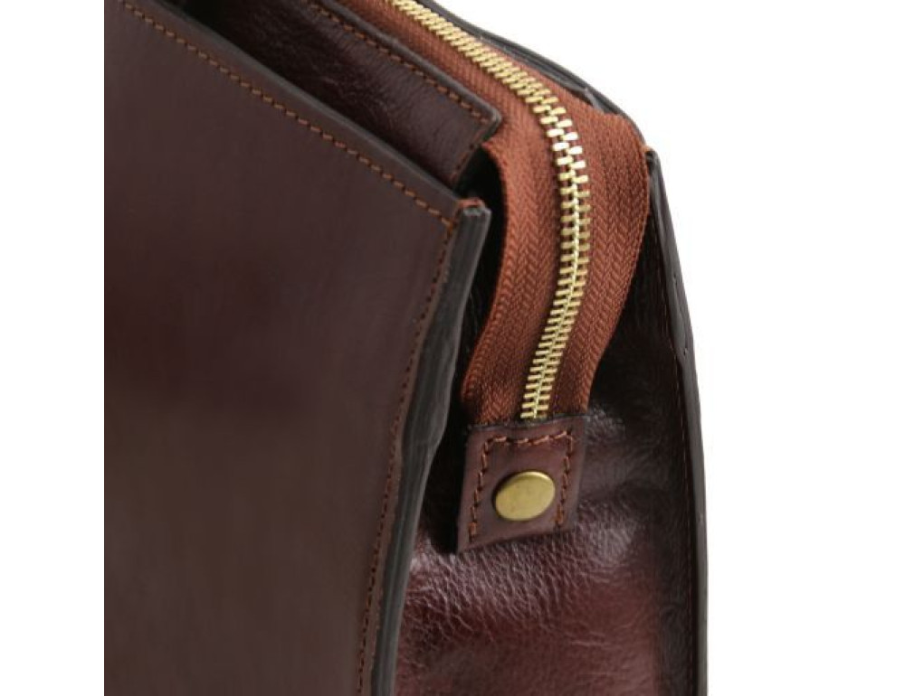 Світло-коричневий жіночий портфель з натуральної шкіри Tuscany Leather TL141343 Med - Фотографія № 5