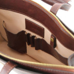 Світло-коричневий жіночий портфель з натуральної шкіри Tuscany Leather TL141343 Med - Фотографія № 106