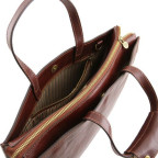 Світло-коричневий жіночий портфель з натуральної шкіри Tuscany Leather TL141343 Med - Фотографія № 107