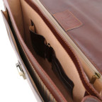 Чорний італійський портфель з натуральної шкіри Tuscany Leather TL141348 Black - Фотографія № 104