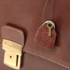 Коричневий шкіряний портфель чоловічий Tuscany Leather TL141348 Brown - Фотографія № 108