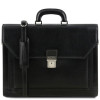 Чорний італійський портфель з натуральної шкіри Tuscany Leather TL141348 Black Чорний італійський портфель з натуральної шкіри Tuscany Leather TL141348 Black