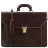 Великий портфель чоловічий Tuscany Leather TL141348 Dark Brown