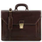 Великий портфель чоловічий Tuscany Leather TL141348 Dark Brown - Фотографія № 100