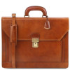 Світло-коричневий шкіряний портфель Tuscany Leather TL141348 Med