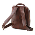 Чоловік шкіряний рюкзак на три відділення Tuscany Leather TL141402 Dark Brown - Фотографія № 102