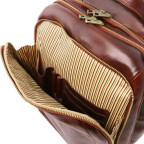 Чоловік шкіряний рюкзак на три відділення Tuscany Leather TL141402 Dark Brown - Фотографія № 104