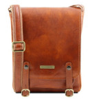 Світло-коричнева чоловіча сумка через плече Tuscany Leather TL141406 Med - Фотографія № 100