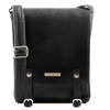 Чорна чоловіча сумка через плече месенджер Tuscany Leather TL141406 Black Чорна чоловіча сумка через плече месенджер Tuscany Leather TL141406 Black