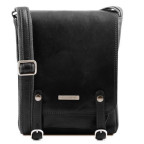 Чорна чоловіча сумка через плече месенджер Tuscany Leather TL141406 Black - Фотографія № 100