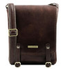 Темно-коричнева чоловіча сумка через плече Tuscany Leather TL141406 Darck Brown