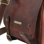 Коричнева чоловіча сумка через плече Tuscany Leather TL141406 Brown - Фотографія № 103