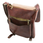 Коричнева чоловіча сумка через плече Tuscany Leather TL141406 Brown - Фотографія № 104