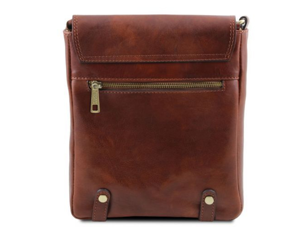Коричнева чоловіча сумка через плече Tuscany Leather TL141406 Brown - Фотографія № 6