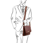 Світло-коричнева чоловіча сумка через плече Tuscany Leather tl141407 Med - Фотографія № 101