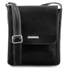 Чорна чоловіча наплечная сумка JIMMY Tuscany Leather tl141407 Black
