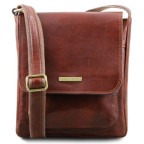 Коричнева чоловіча сумка через плече JIMMY Tuscany Leather tl141407 Brown - Фотографія № 100