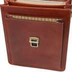 Світло-коричнева шкіряна сумка-барсетка Tuscany Leather DAVID TL141424 Med - Фотографія № 102