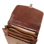 Світло-коричнева шкіряна сумка-барсетка Tuscany Leather DAVID TL141424 Med - Фотографія № 103