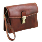 Коричнева шкіряна барсетка клатч для чоловіка TOMMY Tuscany Leather TL141442 brown - Фотографія № 102