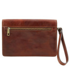 Коричнева шкіряна барсетка клатч для чоловіка TOMMY Tuscany Leather TL141442 brown - Фотографія № 104