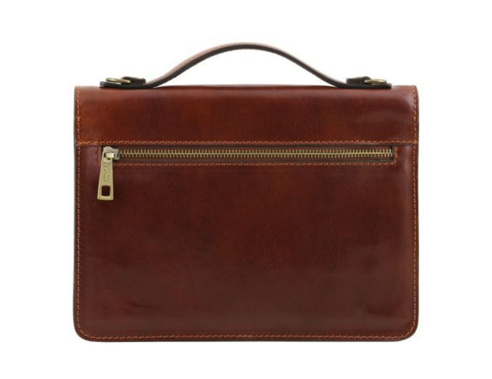 Чорна чоловіча барсетка через плече Tuscany Leather TL141443 Black - Фотографія № 3
