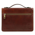 Чорна чоловіча барсетка через плече Tuscany Leather TL141443 Black - Фотографія № 102