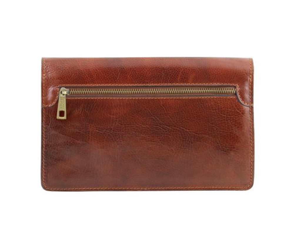 Чорна шкіряна барсетка чоловіча Tuscany Leather TL141444 Black - Фотографія № 4