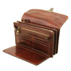 Чорна шкіряна барсетка чоловіча Tuscany Leather TL141444 Black - Фотографія № 105