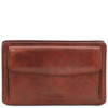 Коричнева шкіряна барсетка Tuscany Leather TL141445 Brown Коричнева шкіряна барсетка Tuscany Leather TL141445 Brown