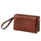 Світло-коричнева шкіряна барсетка-клатч Tuscany Leather TL141445 Med - Фотографія № 102