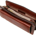 Світло-коричнева шкіряна барсетка-клатч Tuscany Leather TL141445 Med - Фотографія № 105